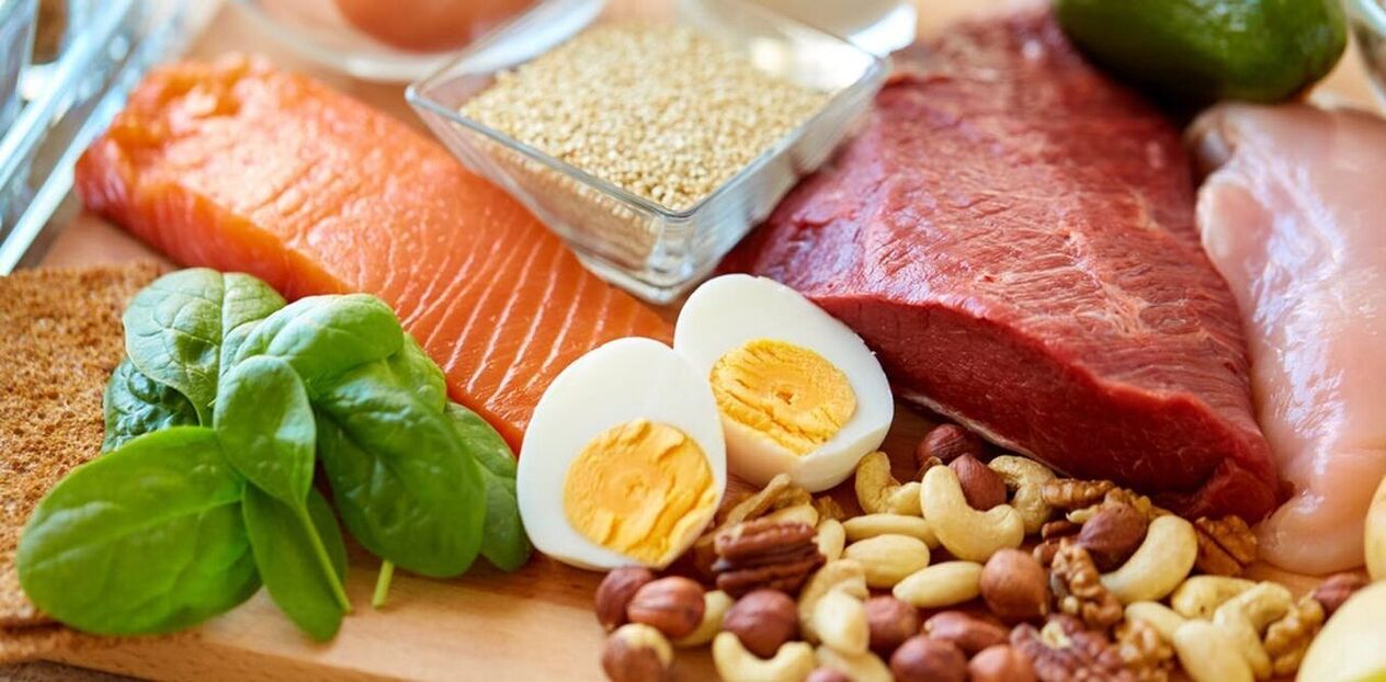 Food is allowed on a protein diet